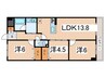 ヌカタコルンイ－スト 3LDKの間取り