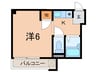 N-CUBE TARUYAMACHI 1Kの間取り