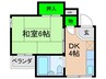 アニーハイツ 1DKの間取り