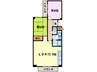 シティハイツ 2LDKの間取り