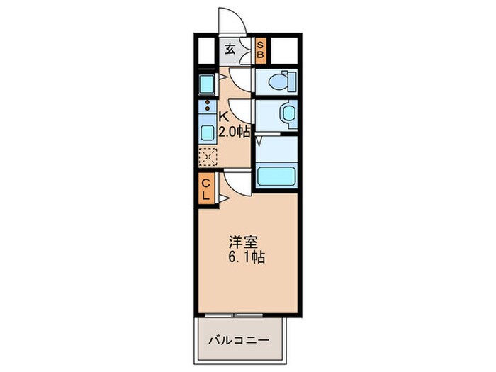 間取り図 ｴｽﾗｲｽﾞ新大阪ﾌﾛﾝﾄ（509）