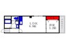 キャトルセゾン豊中本町 1LDKの間取り