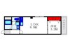 キャトルセゾン豊中本町 1LDKの間取り