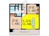 ル・グランデ新大阪北(1005) 2LDKの間取り