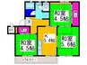 新金岡第3住宅7-21棟（308） 3Kの間取り