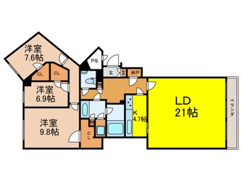 間取図 オーキッドコート湖南館(221)