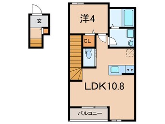 間取図 セレーノ津門綾羽