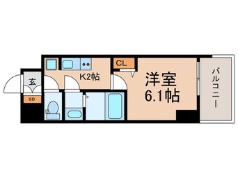 間取図 アドバンス大阪リーヴァ(503)