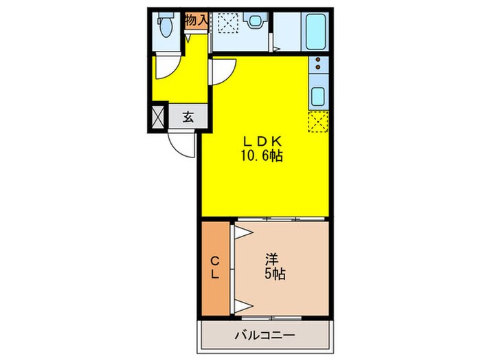間取り図 ラフィーネ聖天坂Ⅴ番館