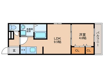 間取図 フジパレス長原サウス