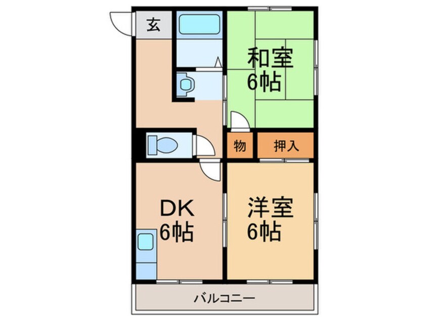 間取図 昭郷ツインハイツＡ棟