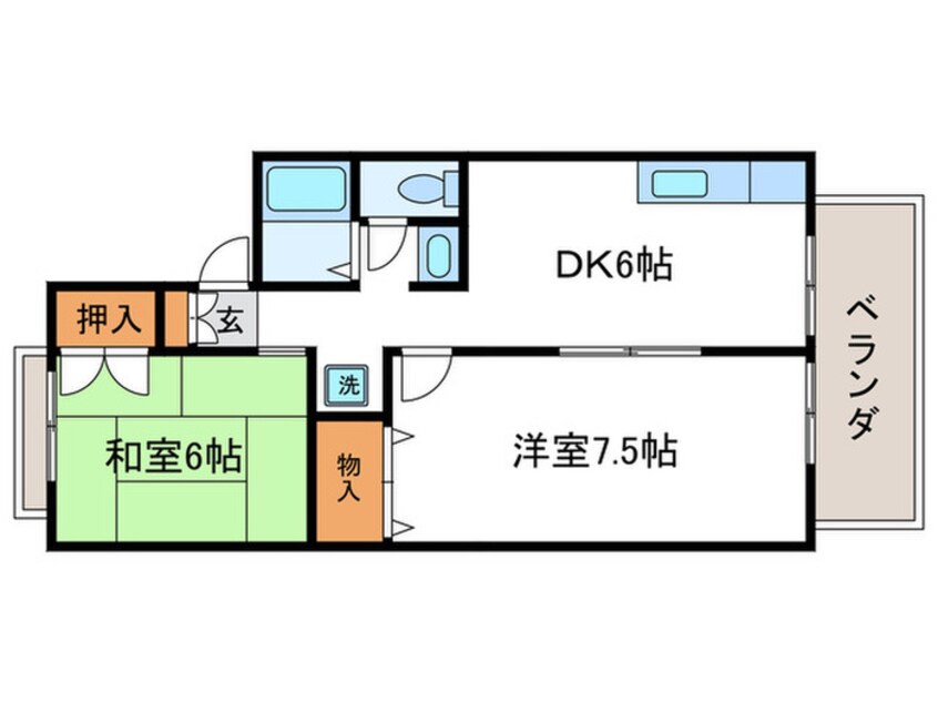 間取図 セジュ－ルやまひら