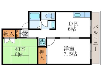 間取図 セジュ－ルやまひら