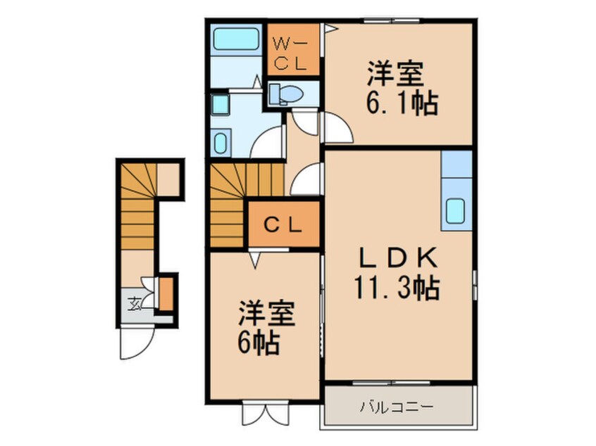 間取図 ミローズカーサ