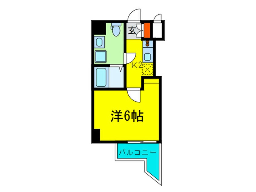 間取図 レジュ－ルアッシュ谷町