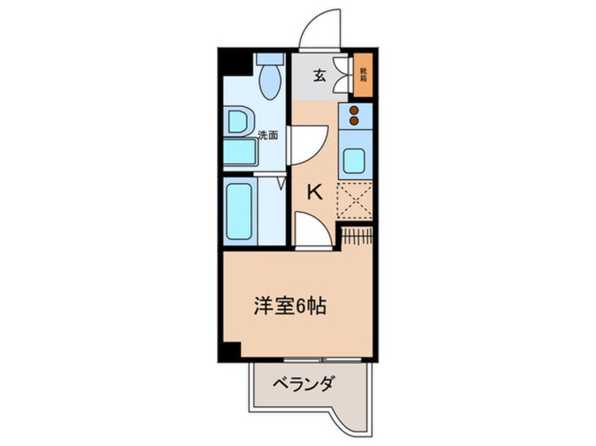 間取図 レジュ－ルアッシュ谷町