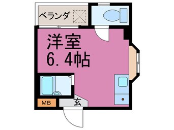 間取図 プレアール瓢箪山