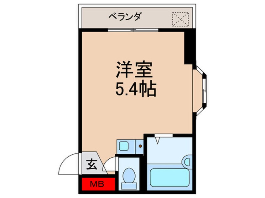 間取図 プレアール瓢箪山