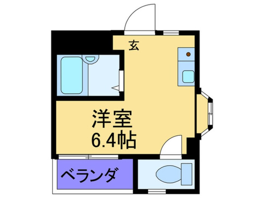 間取図 プレアール瓢箪山