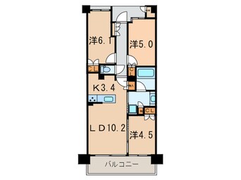 間取図 ジオ西宮北口　瓦林町(404)