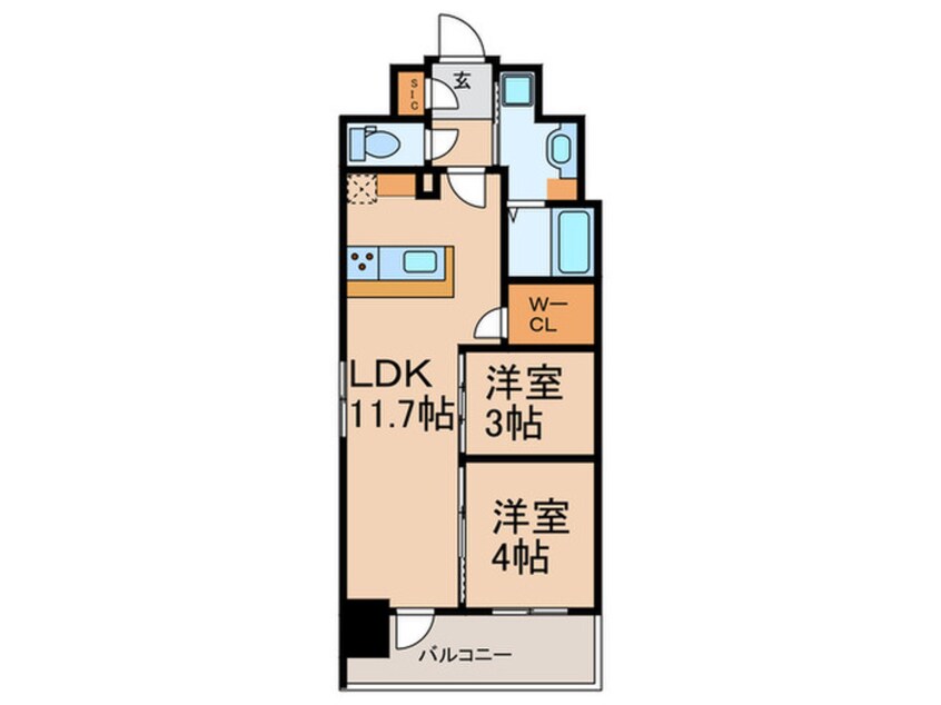 間取図 アーバネックス新町