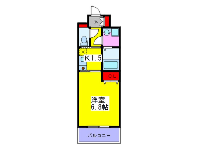 間取図 ラクラス高殿