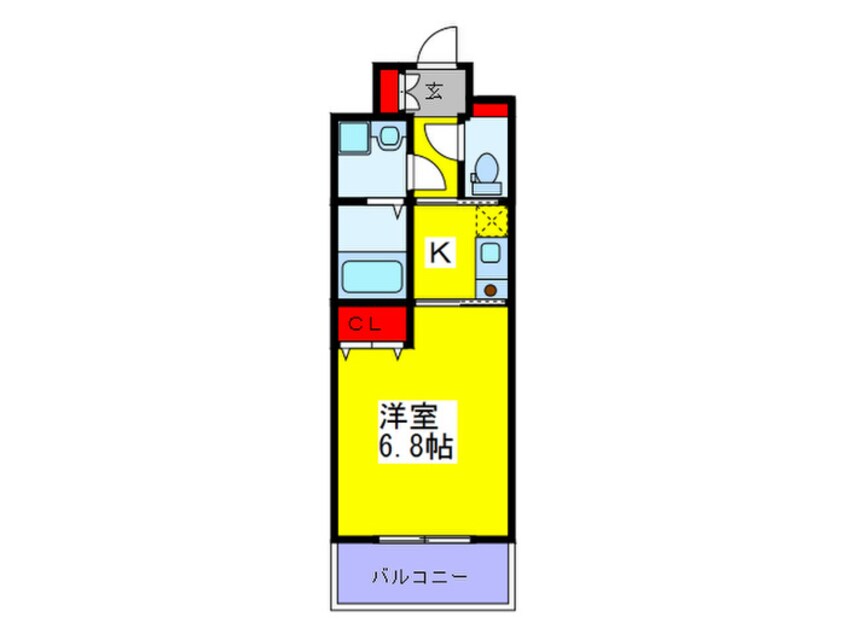 間取図 ラクラス高殿