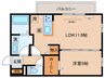 BRANSIA鷹飼町北 1LDKの間取り
