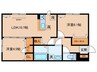 BRANSIA鷹飼町北 2LDKの間取り