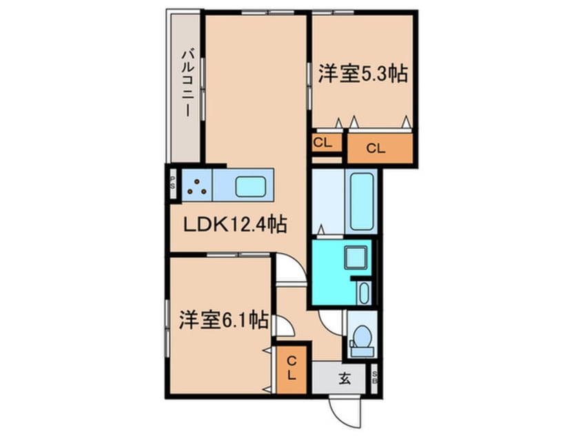 間取図 上甲子園廣和レジデンス　