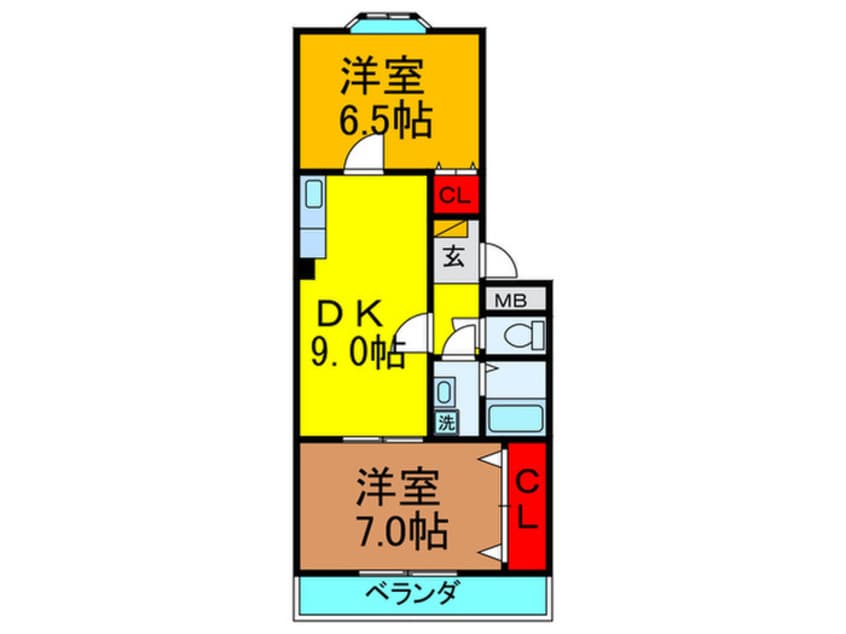 間取図 グランプエンテセルカ西町