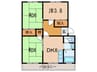 第１イワサキビル 3DKの間取り