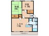 第１イワサキビル 2LDKの間取り