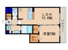 セジュールニューパークヒル 1LDKの間取り