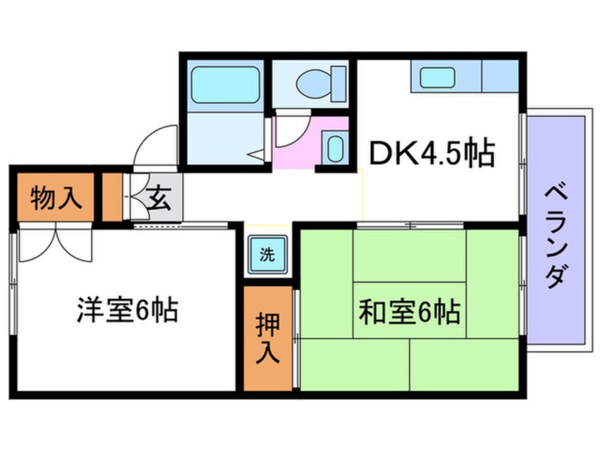 間取図 CASA　DE　池尻