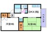 CASA　DE　池尻 2DKの間取り