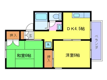 間取図 CASA　DE　池尻