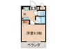 サウザンド塚口 1Kの間取り