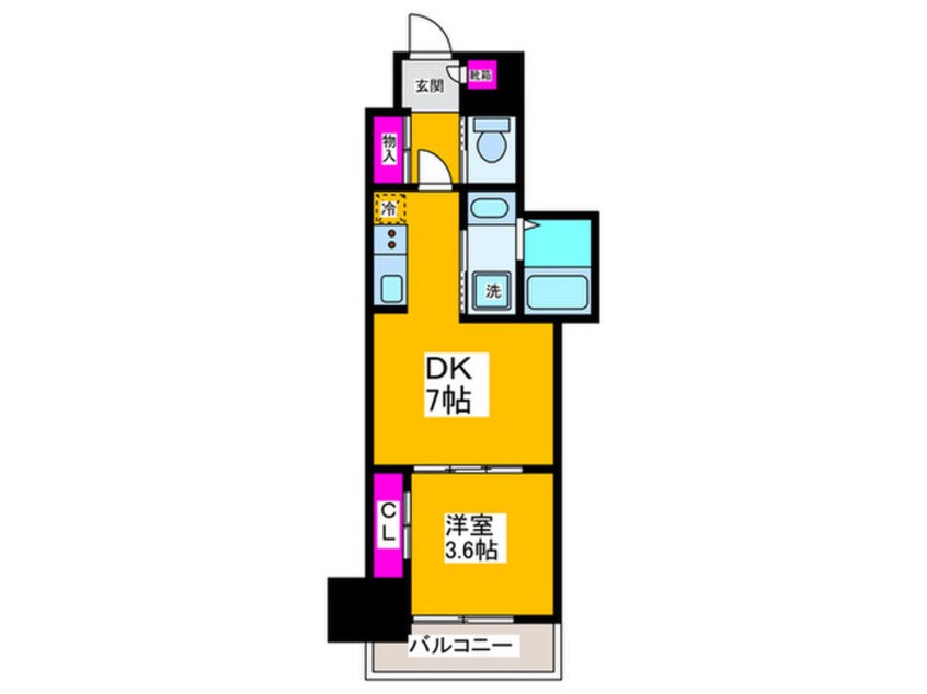 間取図 クローバー・ビュー北花田