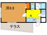 メゾン北長狭 1Kの間取り