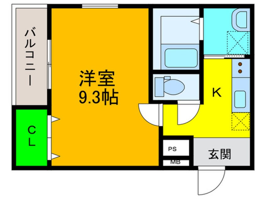間取図 フジパレス鳳中町Ⅴ番館