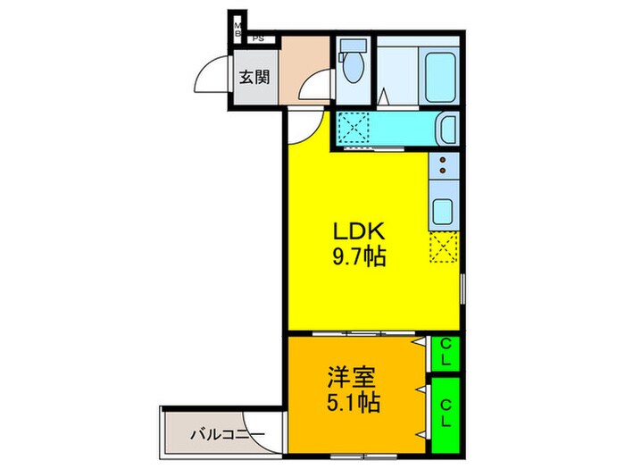 間取り図 フジパレス鳳中町Ⅴ番館