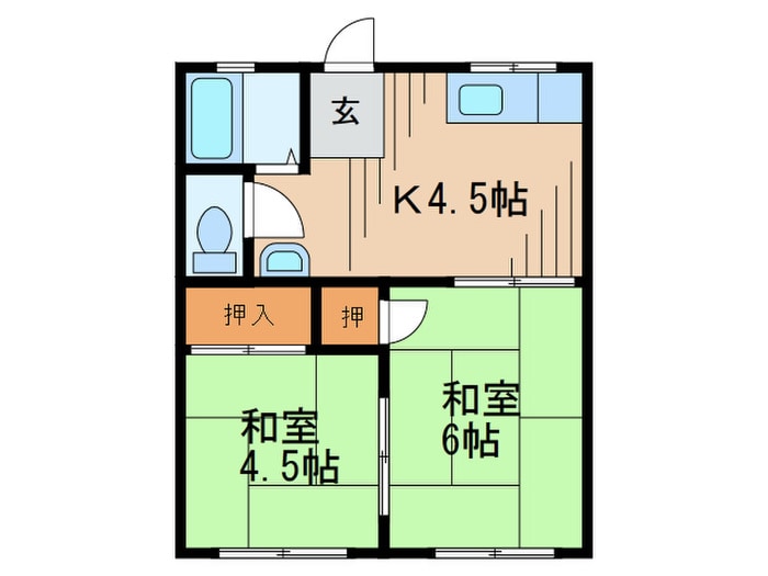 間取り図 春日ハイツＢ