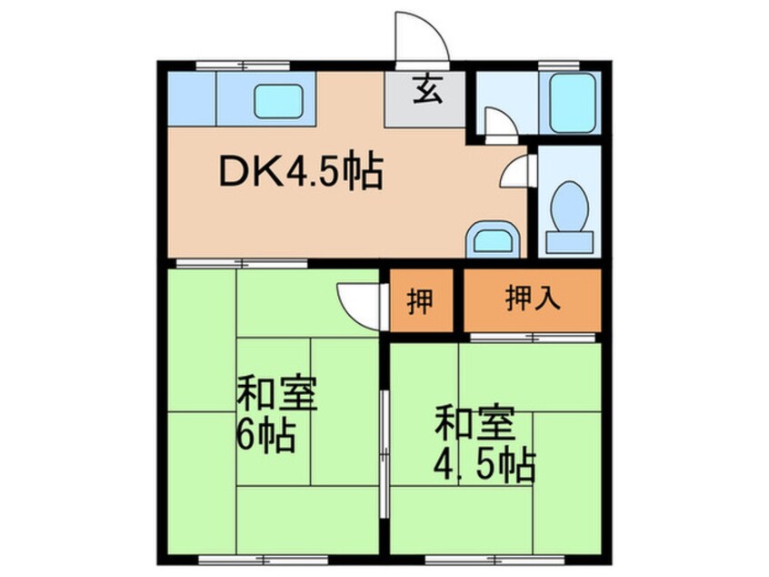 間取図 春日ハイツＢ