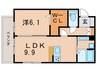 ルミナーレ 1LDKの間取り