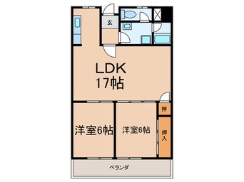 間取図 ハピネス４８