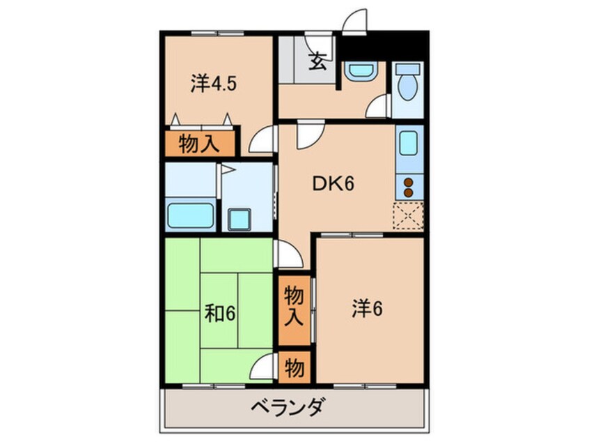 間取図 リメインズMハイツ