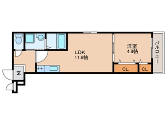 間取図 フジパレス長原ノース