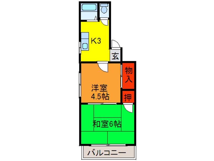 間取図 カーザ寿