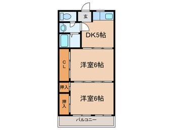 間取図 サンナカイパートⅠ